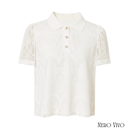 Delicate Lace Polo