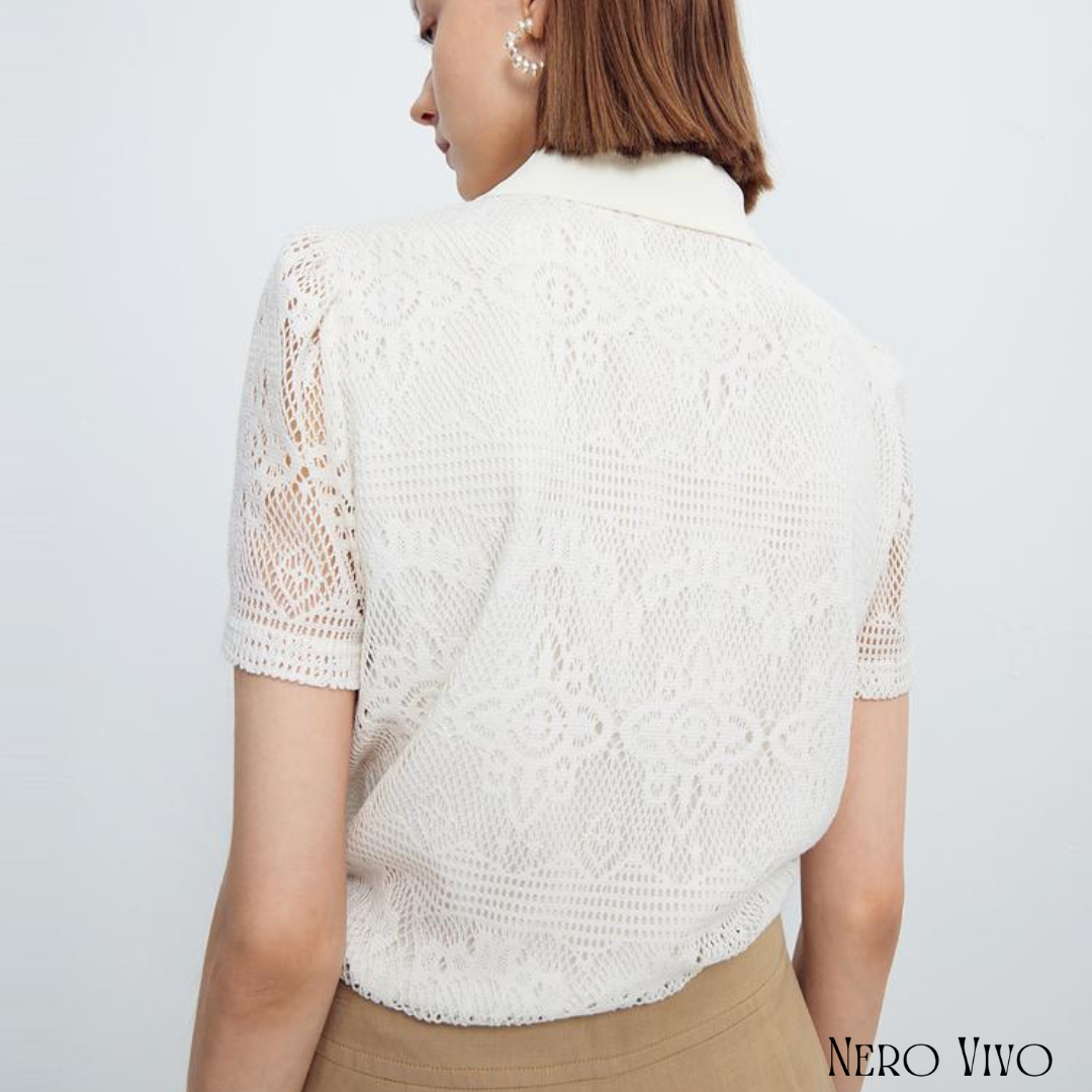 Delicate Lace Polo