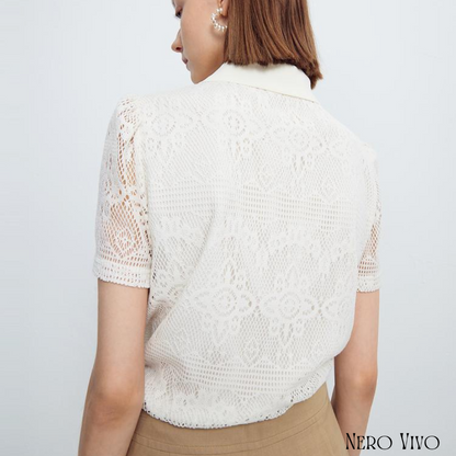 Delicate Lace Polo