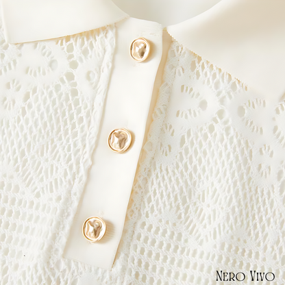 Delicate Lace Polo