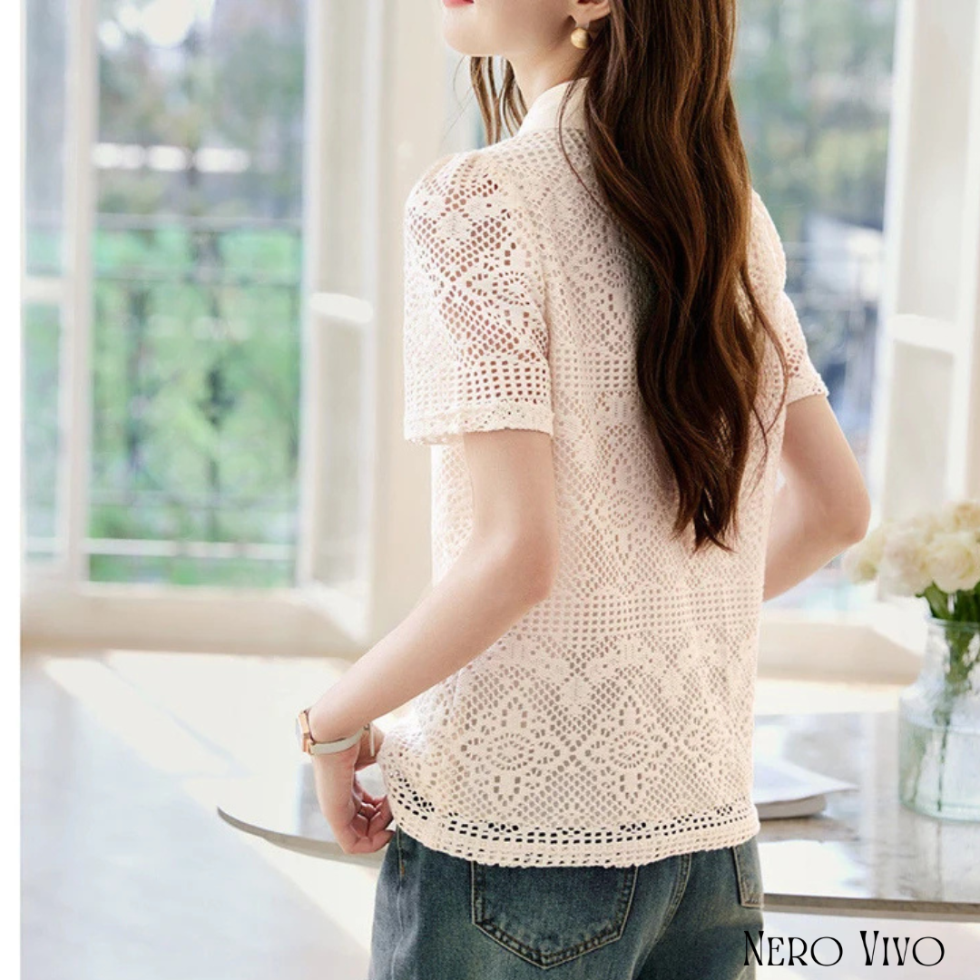 Delicate Lace Polo